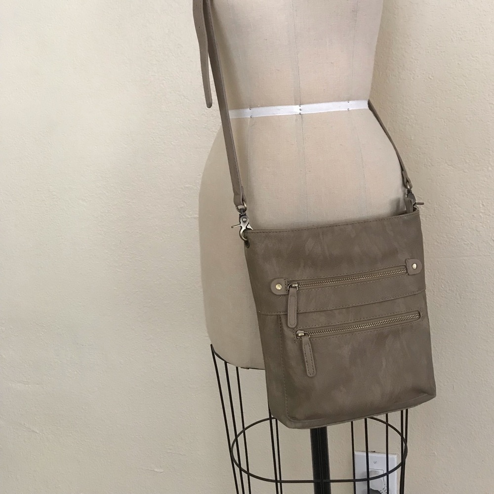 Vegan leather crossbody bag